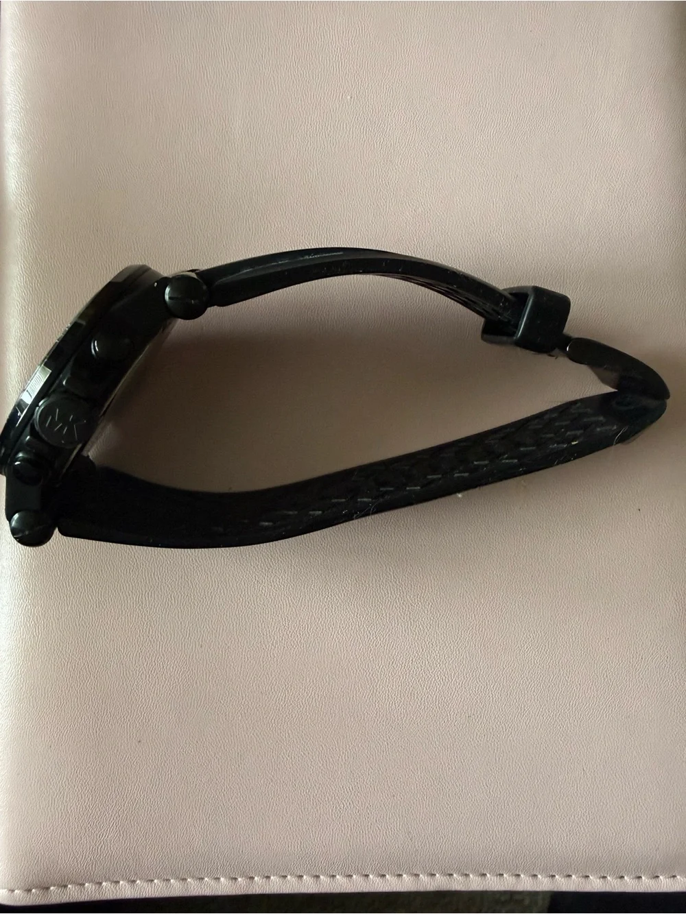 Michael Kors Black Silicone Strap Chronograph Watch